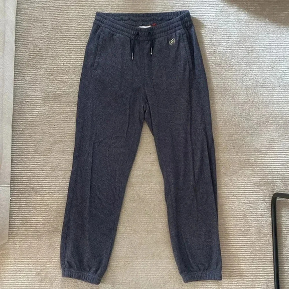 Wilson Women’s Untight Terry Blue Gray Fleece Joggers Size S - Picture 2 of 12